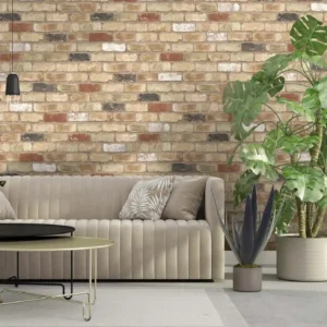 Buff Brick Wallpaper